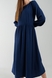 Платье однотонное женское 605 54 Темно-синий (2000990349637D) Фото 5 из 11