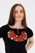 Вышиванка футболка женская Melanika Маков цвет L Черный (2000990566515A) Фото 2 из 11