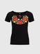 Вишиванка футболка жіноча Melanika Маків цвіт L Чорний (2000990566515A) Фото 7 з 11