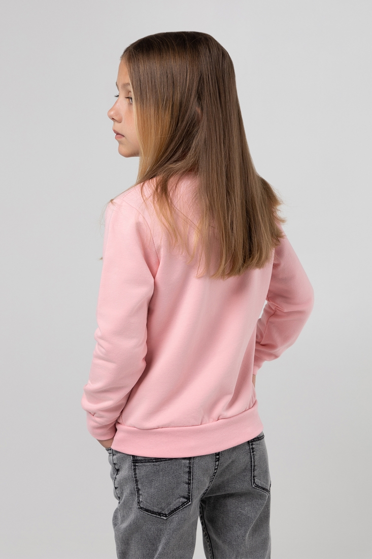 Фото Кофта з принтом для дівчинки Narmini 7912 128 см Рожевий (2000989943501D)