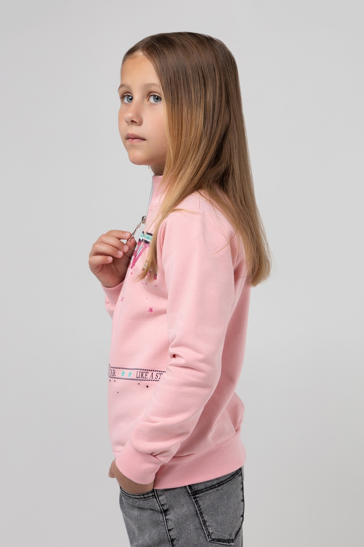 Фото Кофта з принтом для дівчинки Narmini 7912 92 см Рожевий (2000989943464D)