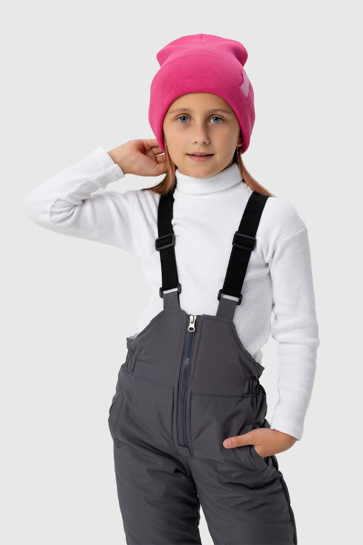 Фото Комбінезон для дівчинки 2301 куртка + штани на шлейках 116 см Малиновий (2000989628026W)