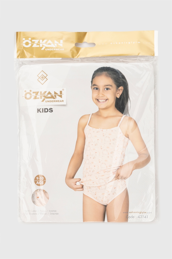 Фото Комплект білизни для дівчинки OZKAN 43141 9-10 Персиковий (2000990244536A)