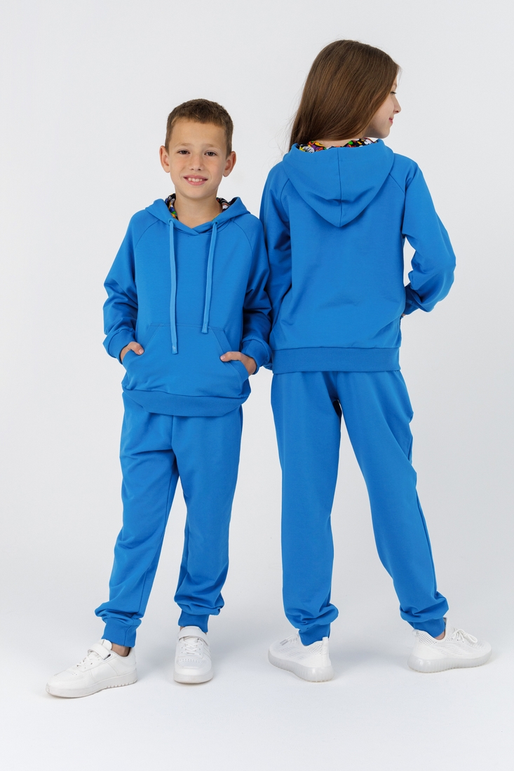 Фото Костюм худі+штани дитячий Dinomin DM2401 140 см Синій (2000990558121D)