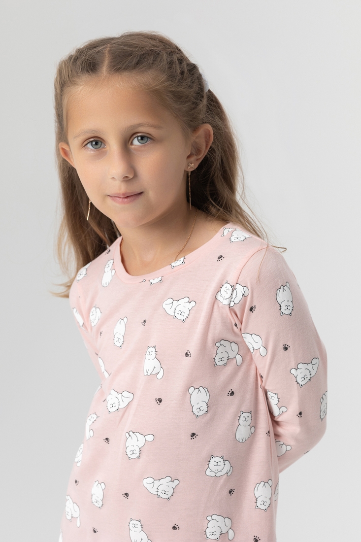 Фото Нічна сорочка для дівчинки Fleri 6003 152-158 см Рожевий (2000990053022А)