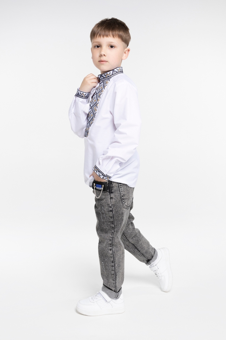 Фото Рубашка с вышивкой для мальчика КОЗАЧЕК ИЛЬЯ 122 см Разноцветный (2000989394709D)