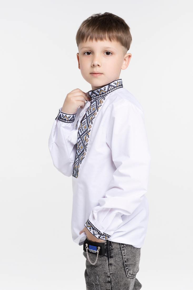 Фото Сорочка з вишивкою для хлопчика КОЗАЧОК ІЛЛЯ 98 см Різнокольоровий (2000989394730D)