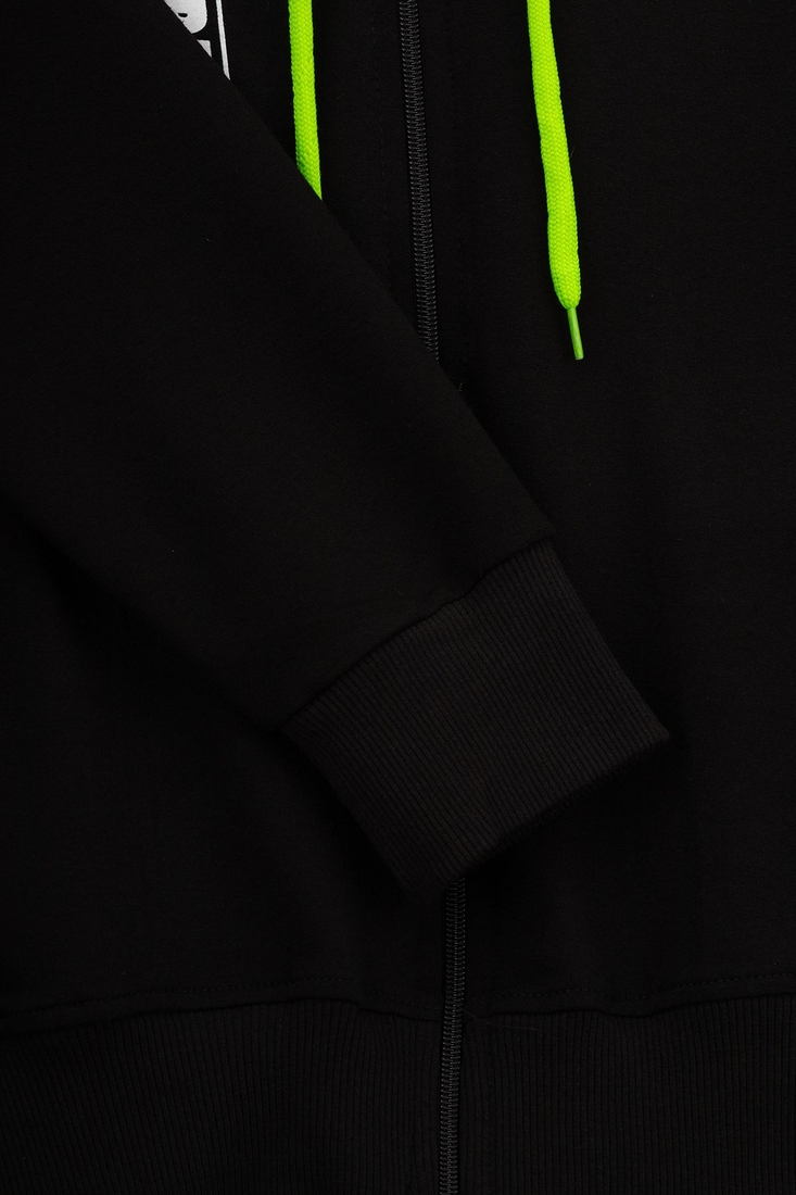 Фото Спортивний костюм для хлопчика (кофта, штани) AZN 826 170 см Чорно-зелений (2000989968733D)