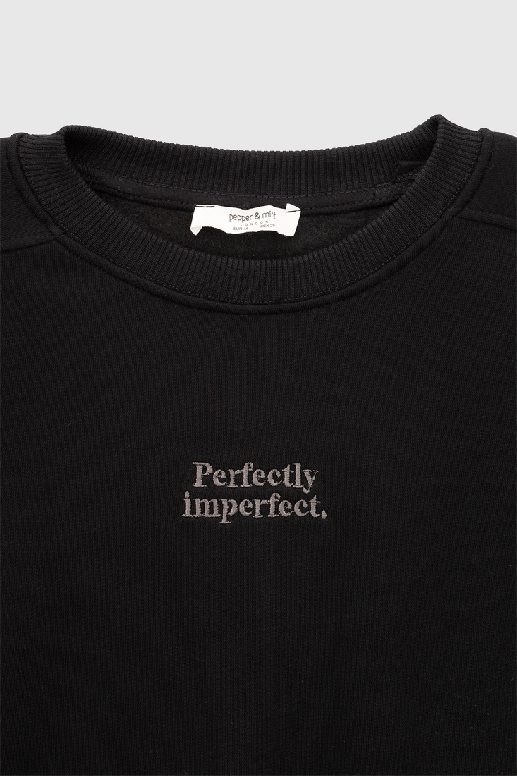 Фото Cвітшот з принтом жіночий Pepper mint Smex-21 L Чорний (2000990109637W)