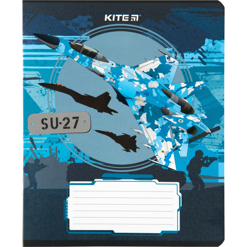 Фото Набір зошитів Kite K23-236-1 Мілітарі 18 аркушів 20 шт Клітинка (2000989906926)