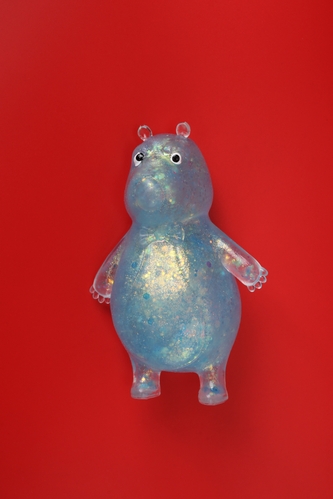 Фото Антистресс мялка мишка с блестками 12 см C53876 Голубой (2000989483267)