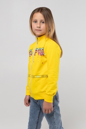 Фото Кофта з принтом для дівчинки Narmini 7912 92 см Жовтий (2000904597031D)