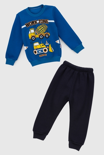 Фото Костюм для хлопчика (світшот+штани) Baby Show 2807.1 110 см Синій (2000990129734W)