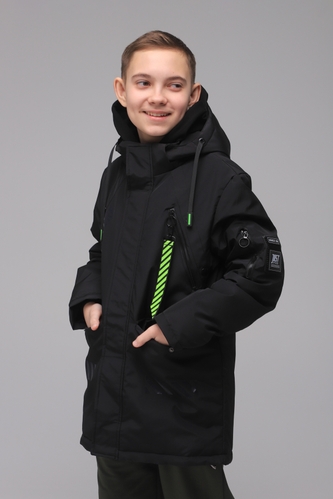 Фото Куртка для хлопчика демісезонна BM-301 164 см Чорний (2000989397199D)