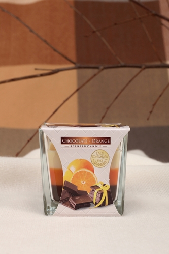 Фото Свеча ароматизированная snk80-340 апельсин+шоколад 7,5х7,5 (2000989369844A)(NY)