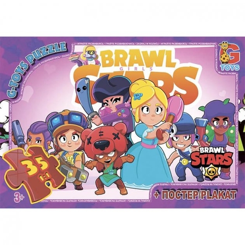 Пазл G-Toys із серії "Brawl Stars" (Бравл Старс), 35 ел. BS362 (4824687637375)