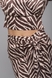Блуза жіноча з візерунком Sateen 3014-1528 XL Бежевий (2000989512707D) Фото 2 з 16