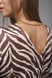 Блуза жіноча з візерунком Sateen 3014-1528 XL Бежевий (2000989512707D) Фото 5 з 16