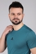 Фітнес футболка однотонна чоловіча Speed Life XF-1471 S Бірюзовий (2000989516927A) Фото 2 з 14