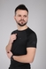 Фітнес футболка однотонна чоловіча Speed Life XF-1474 2XL Чорний (2000989517047A) Фото 4 з 14