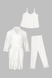 Комплект халат+пижама женский Nicoletta 87093 S Белый (2000990389046А) Фото 14 из 28