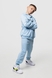 Костюм для хлопчика (худі+штани) Ecrin 2502 140 см Блакитний (2000990239808D) Фото 3 з 31