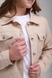 Куртка-рубашка для девочки DMB 0052 DMB 134 см Бежевый (2000989439103S) Фото 5 из 10