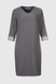Платье однотонное женское On me 2409 4XL Серый (2000990463517D) Фото 9 из 13