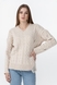 Пуловер однотонний жіночий Femme 2026 One Size Бежевий (2000990221476W) Фото 1 з 11