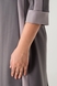 Платье однотонное женское On me 2409 4XL Серый (2000990463517D) Фото 6 из 13
