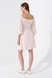 Сукня з візерунком жіноча LAWA WTC02380 XL Молочно-рожевий (2000990675866S)(LW) Фото 5 з 12