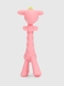 Прорізувач для зубів силіконовий у футлярі "Жираф" Мегазайка 0416 Рожевий (2000990579621) Фото 3 з 6