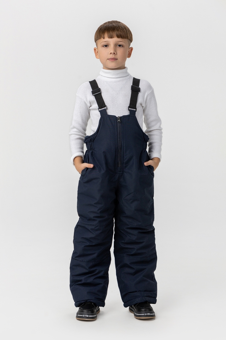 Фото Комбінезон для хлопчика L-2385 куртка+штани на шлейках 128 см Синьо-жовтий (2000989996347W)