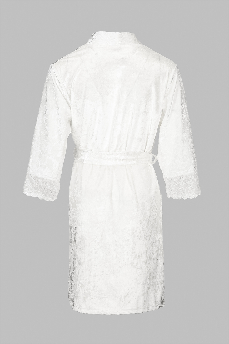 Фото Комплект халат+пижама женский Nicoletta 87093 S Белый (2000990389046А)