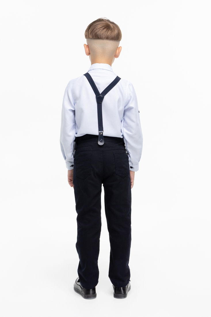 Фото Костюм для мальчика Pitiki 2850 рубашка + штаны 128 см Голубой (2000989736592D)
