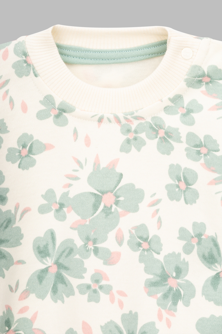 Фото Костюм (світшот+штани) для дівчинки Beyaz Bebek 2086 92 см М'ятний (2000990302328D)