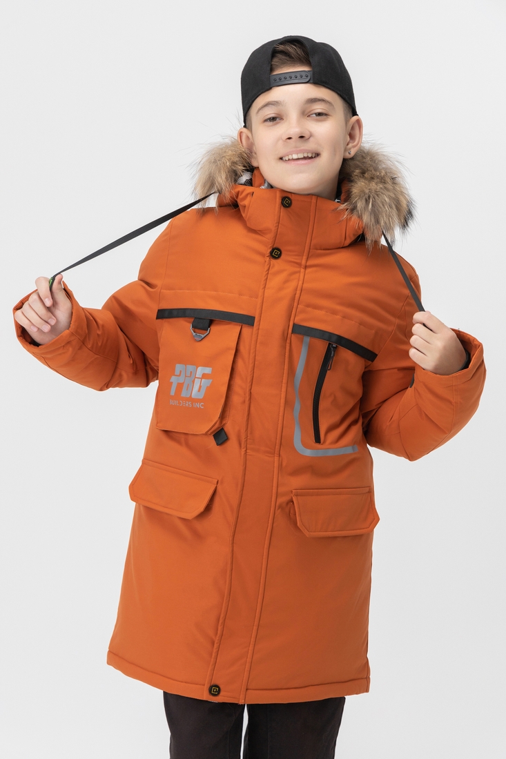 Фото Куртка для хлопчика YY916 158 см Теракотовий (2000989607908W)