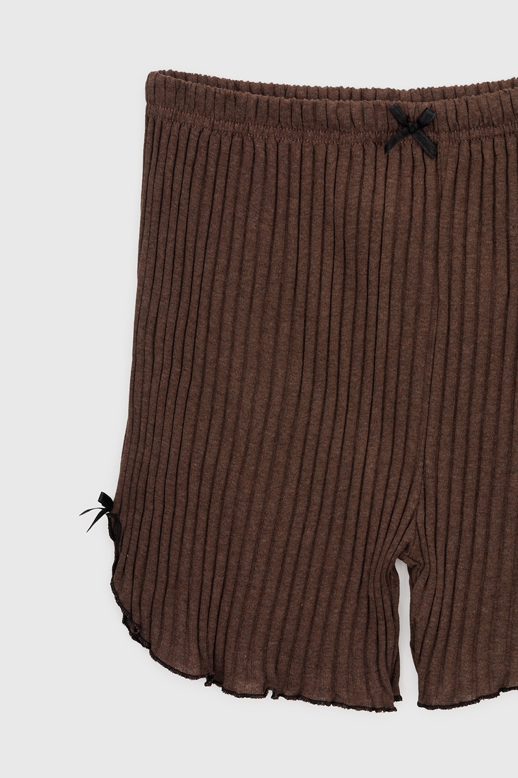 Фото Пижама низ шорты женские KESIMOGLU Рубчик 080 M Темно-коричневый (2000990637734A)