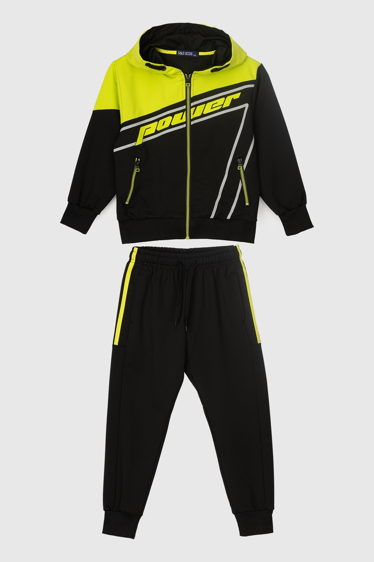 Фото Спортивный костюм для мальчика S&D XD012 кофта + штаны 146 см Салатовый (2000989957836D)