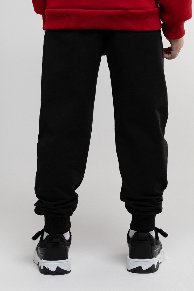 Фото Спортивні штани однотонні для хлопчика Atescan 2211 134 см Чорний (2000990057822D)
