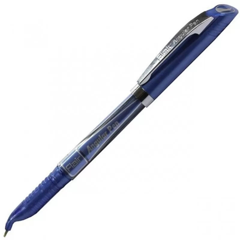 Фото Ручка шариковая для левшей "Flair" 888 BL Angular Синяя (8901765141293)
