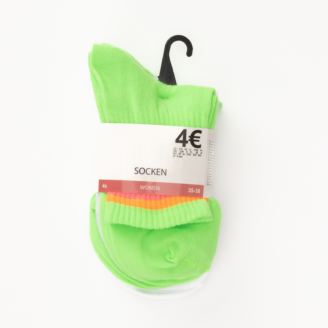 Фото Носки женские 4 шт HAKAN Socken 5,5 39-42 Зеленый (2000989709473S)