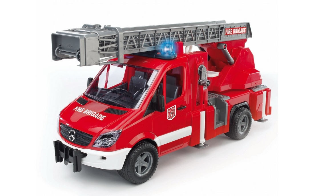 Фото Машинка игрушечная - Мерседес Спринтер пожарный (свет, звук, батарейки) 2532 (2000902062470)