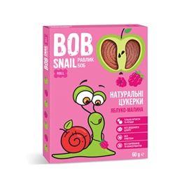 Bob Snail цукерки яблучно-малинові 60г 0453 П (4820162520453)