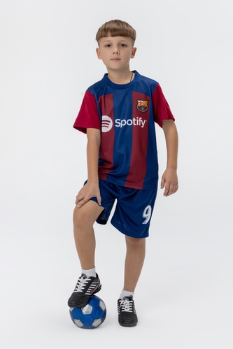 Фото Футбольная форма для мальчика BLD БАРСЕЛОНА LEWANDOWSKI 110 см Синий (2000990149350A)