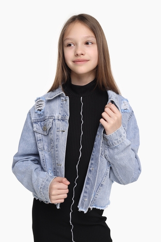 Фото Куртка для дівчинки S&D MK6038 176 см Синій (2000989561309D)