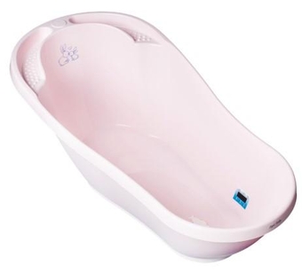 Ванночка "Зайчики" зі зливом (Світло-рожевий) 92см KR-011-104 (2000902420874)