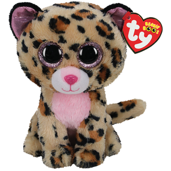 Дитяча іграшка м’яконабивна TY Beanie Boo's 36367 Бурий леопард "LIVVIE" 15см, 36367 (2000904350506)