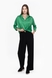 Блуза однотонна жіноча Esay 9526 42 Зелений (2000989691099D) Фото 2 з 14