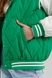 Куртка однотонная женская 757 2XL Зеленый (2000990318381D) Фото 6 из 18